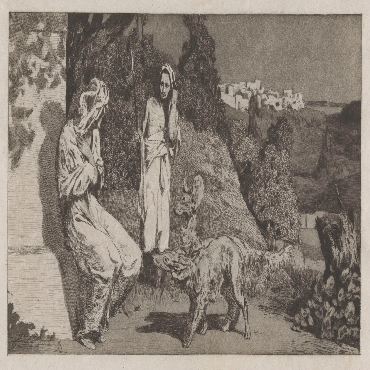Pyramus og Thisbe II. av Max Klinger
