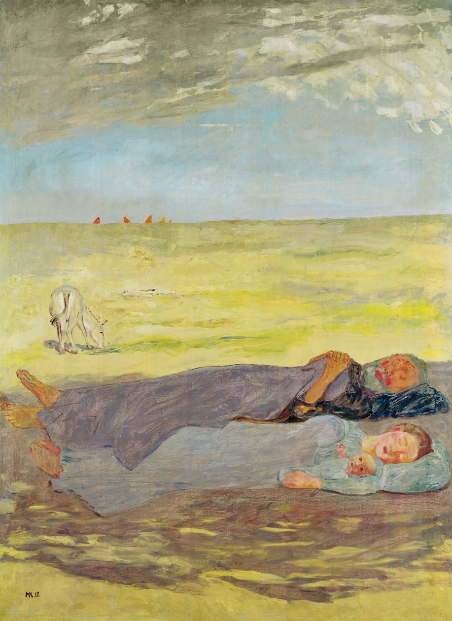 Hvil på flukten til Egypt, 1912 av Max Klinger
