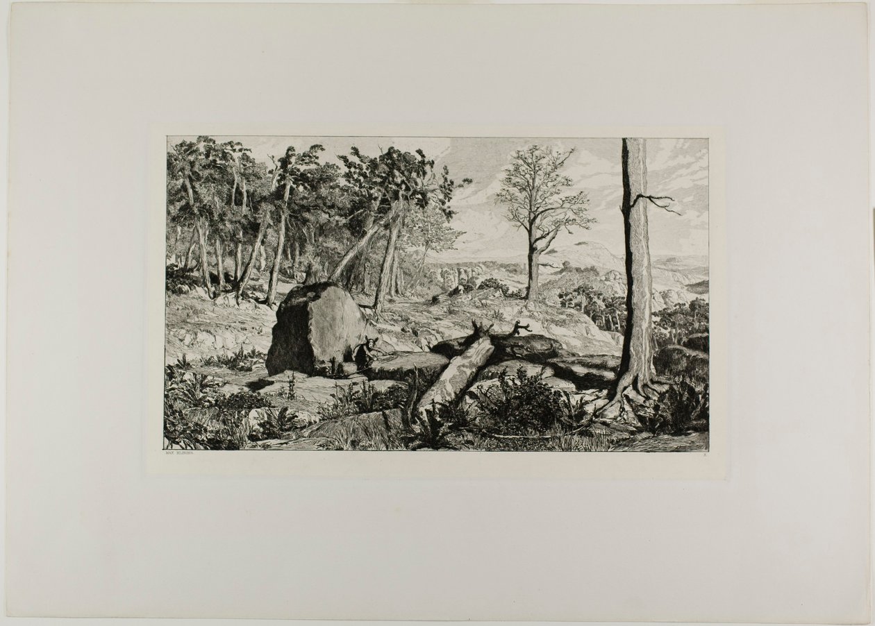 Simplicius in the Solitude of the Forest, plate ti fra Intermezzos av Max Klinger