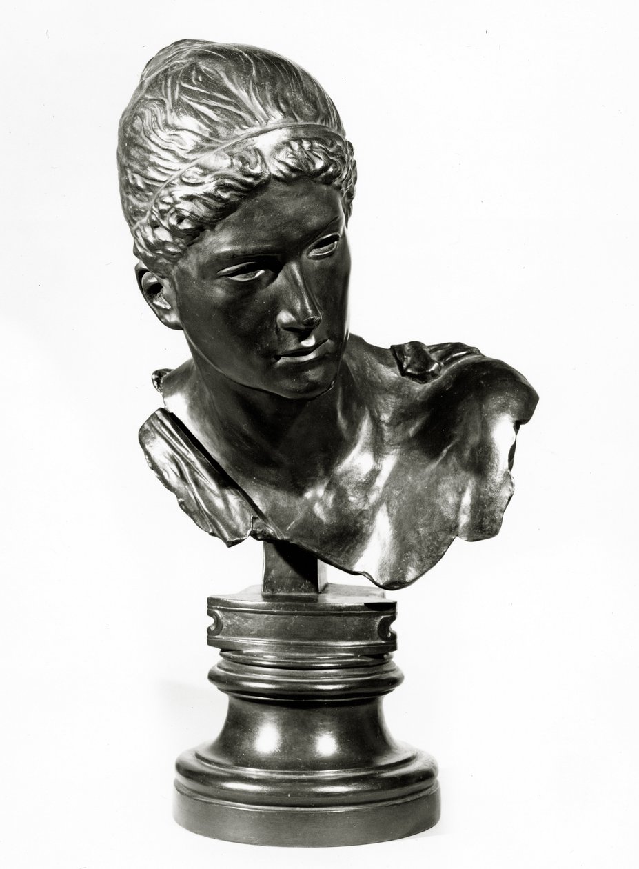 Hodet til Cassandra, ca. 1895 (bronse) av Max Klinger
