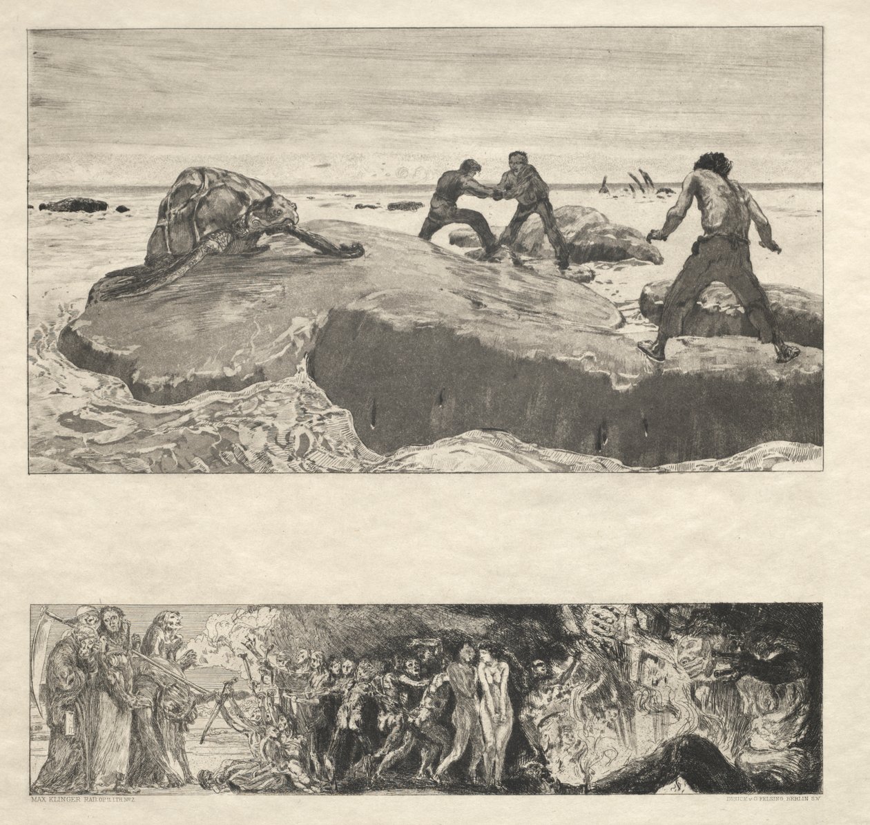 Vom Tode I, (Opus II, 1889) nr. 2 av Max Klinger