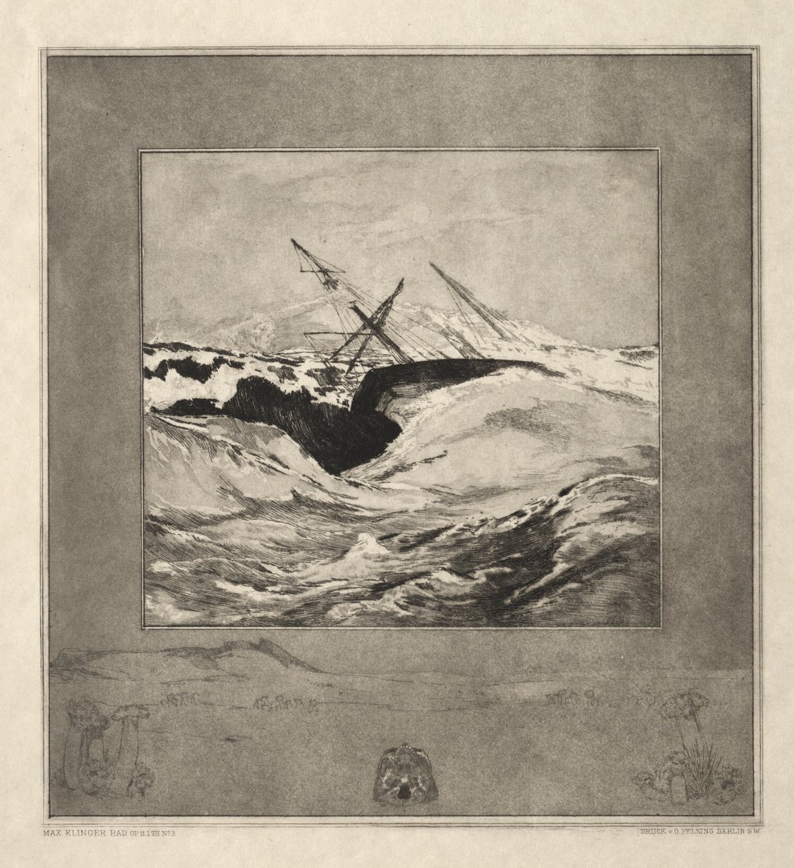 Vom Tode I, (Opus II, 1889) nr. 3 av Max Klinger