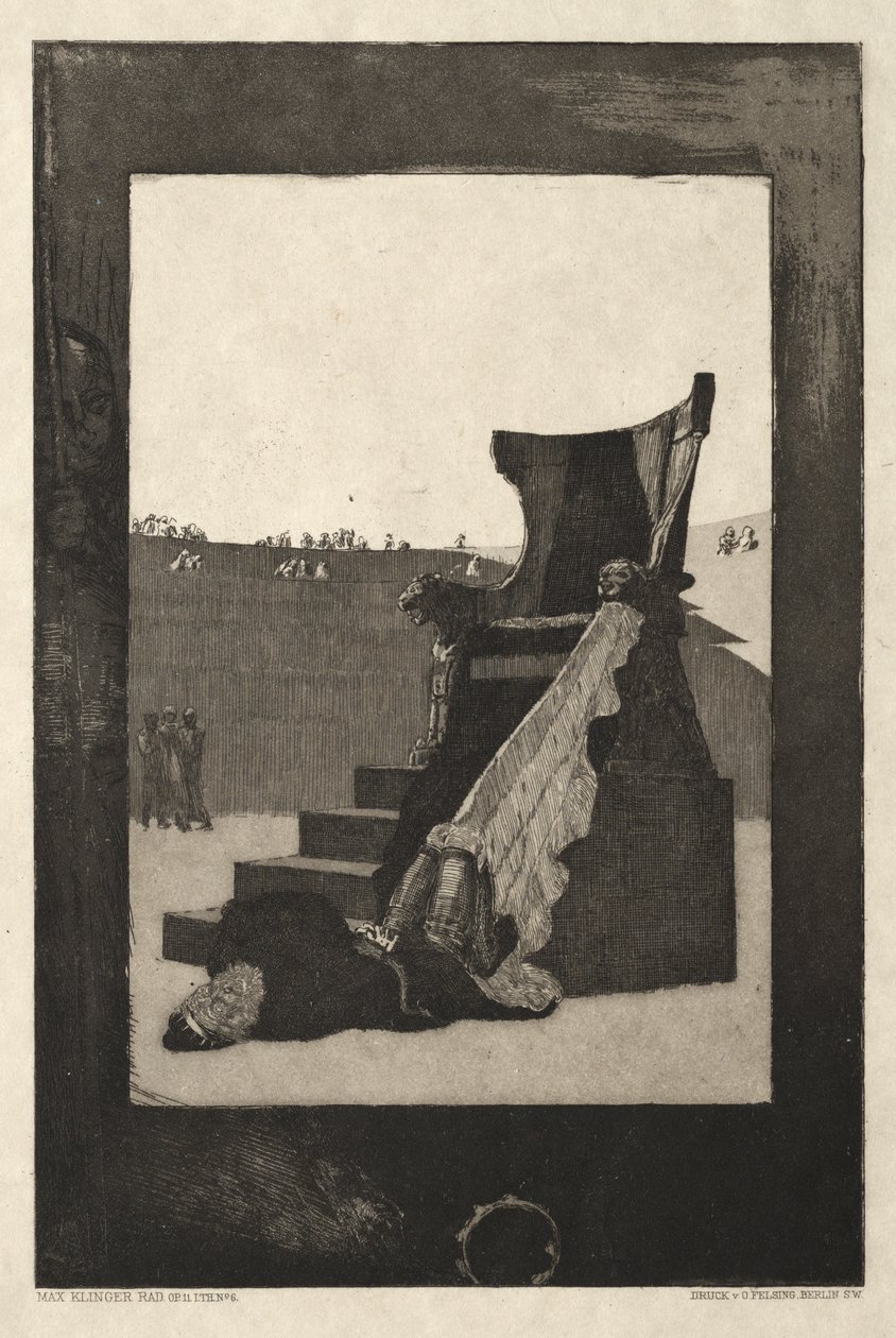 Vom Tode I, (Opus II, 1889) nr. 6 av Max Klinger