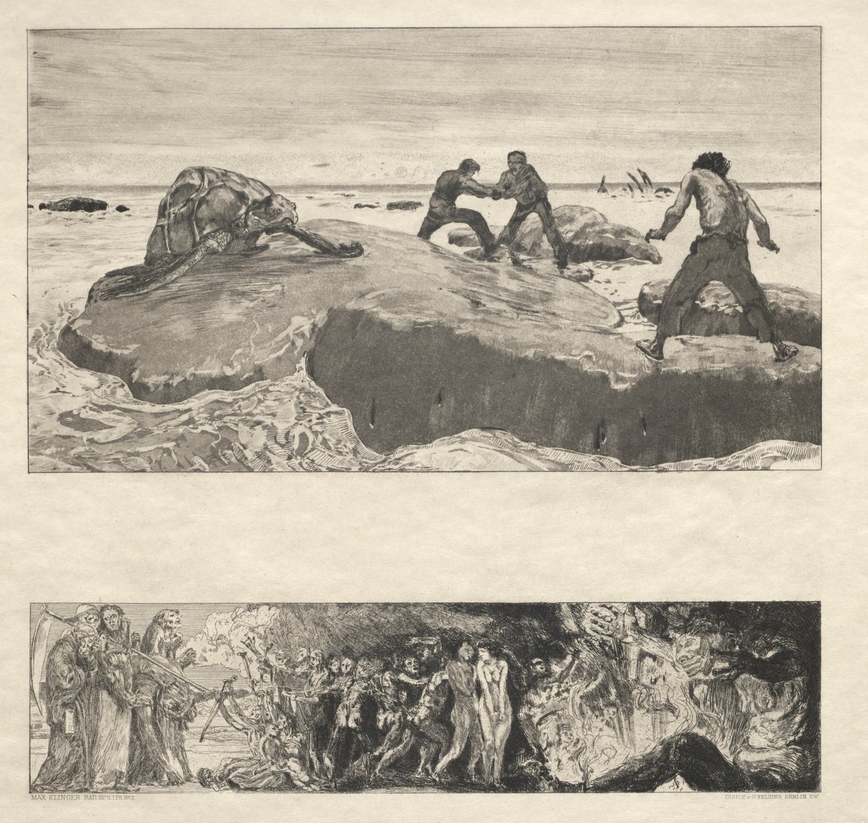 Vom Tode I, Opus II, 1889 nr. 2. av Max Klinger