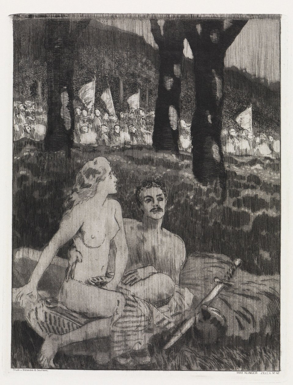 Skogsnatt (Telt, Opus XIV, 2. del, nr. 42) av Max Klinger