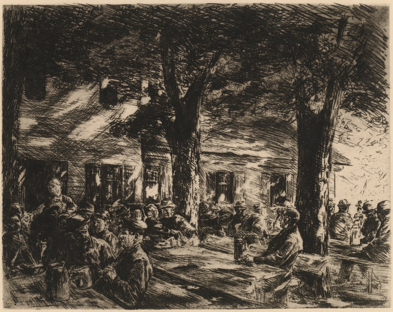 En tavernahage i Rosenheim av Max Liebermann