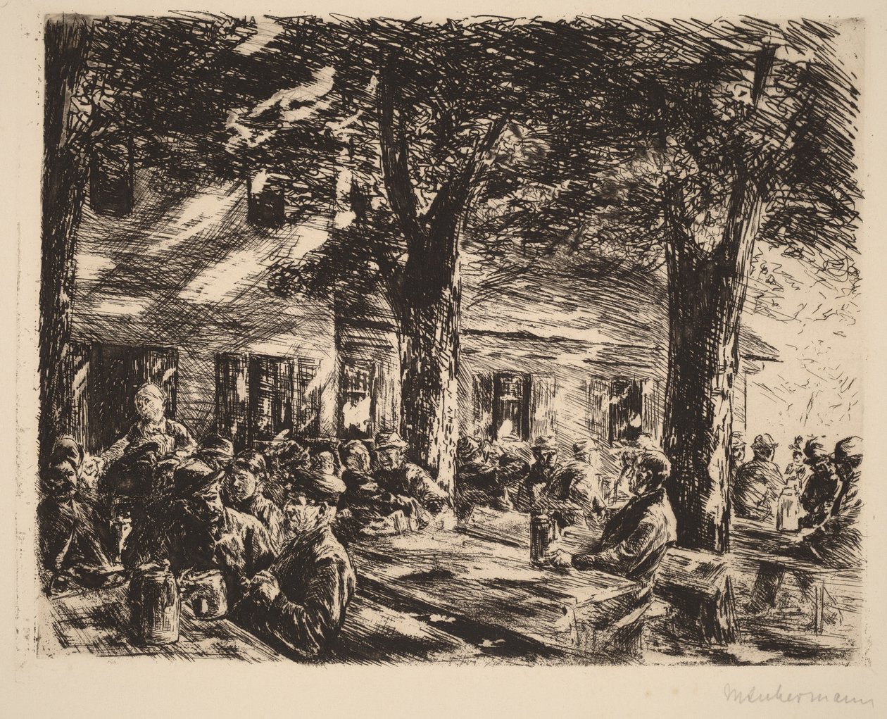 En vertshushage i Rosenheim av Max Liebermann
