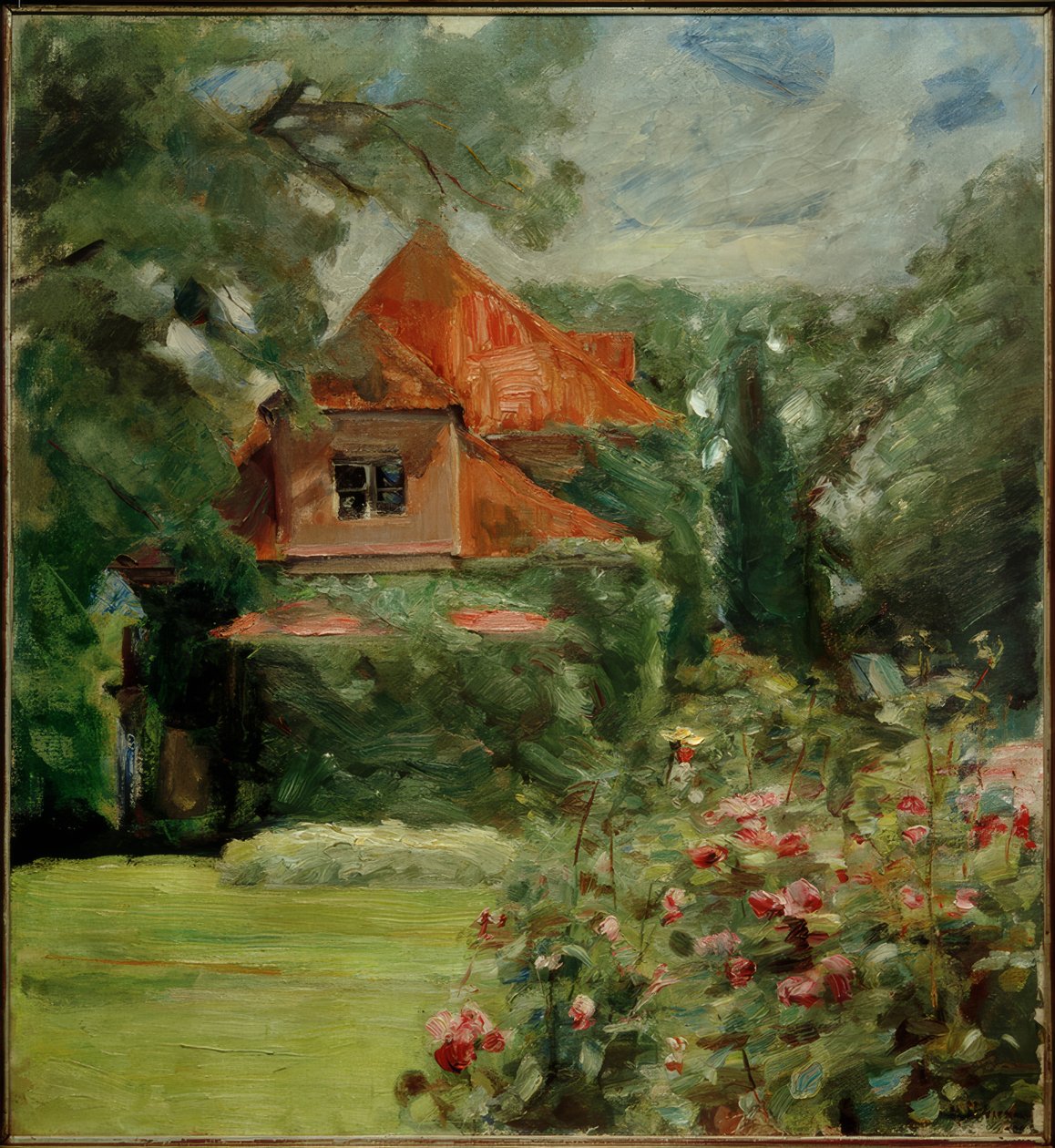 Gammelt hus i Hamburg av Max Liebermann