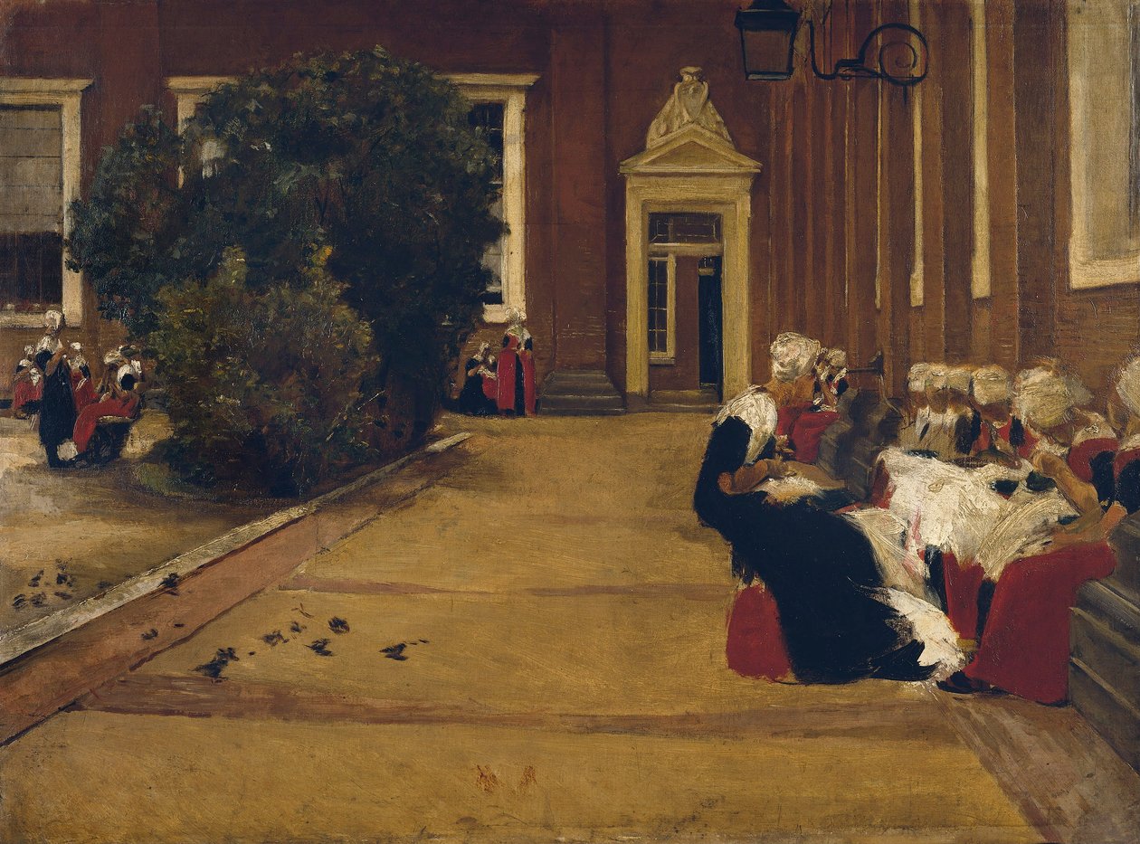 Amsterdam foreldreløs jente (studie) av Max Liebermann