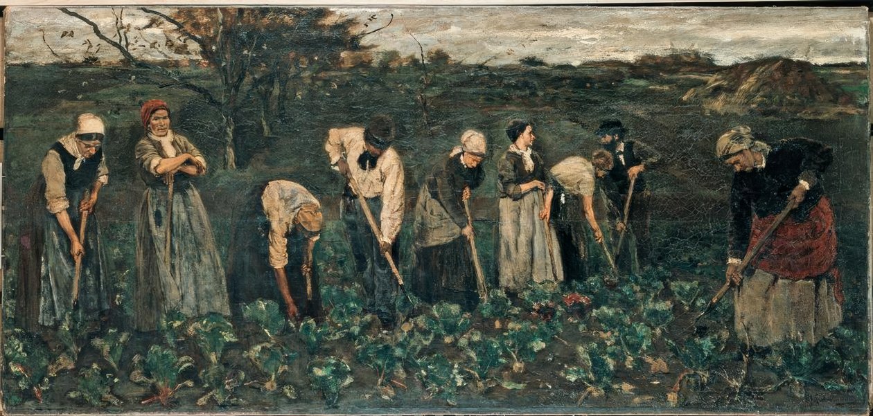 Arbeidere i beteåkeren av Max Liebermann