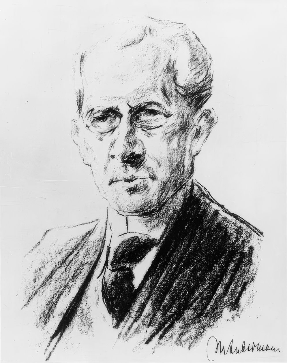 Arno Holz / lith. Av Max Liebermann av Max Liebermann
