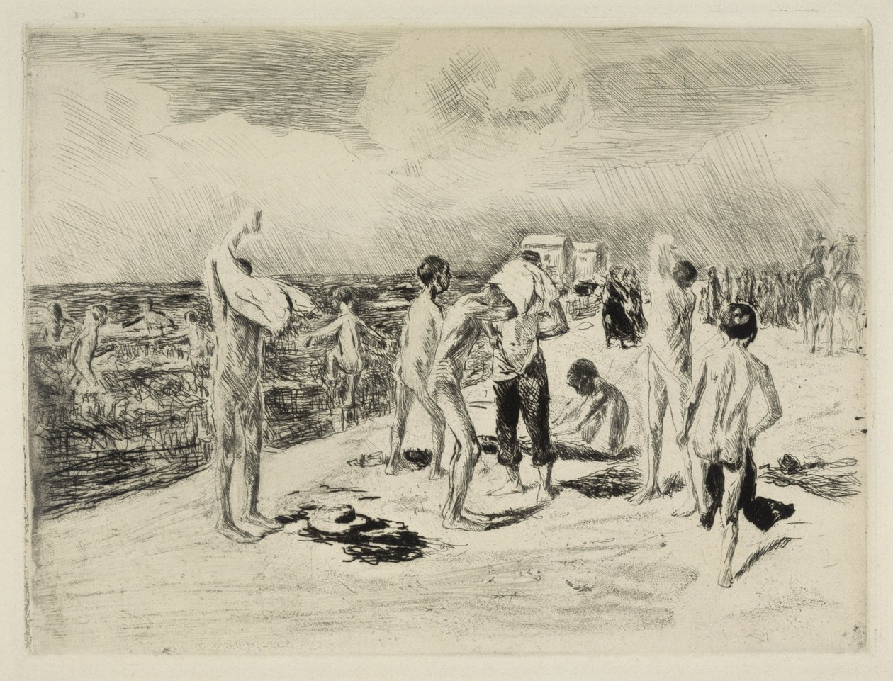 Badende gutter av Max Liebermann