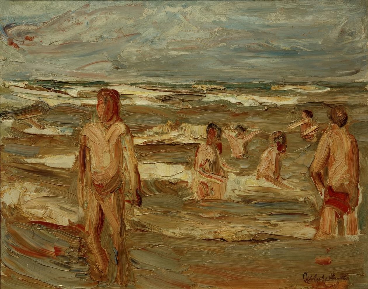 Badegutt av Max Liebermann