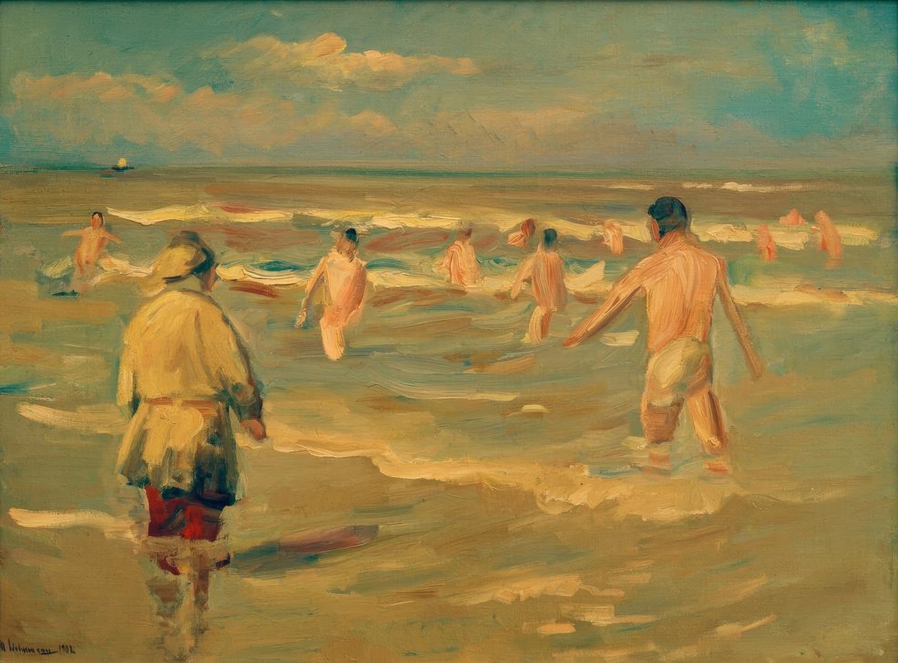 Badegutt av Max Liebermann