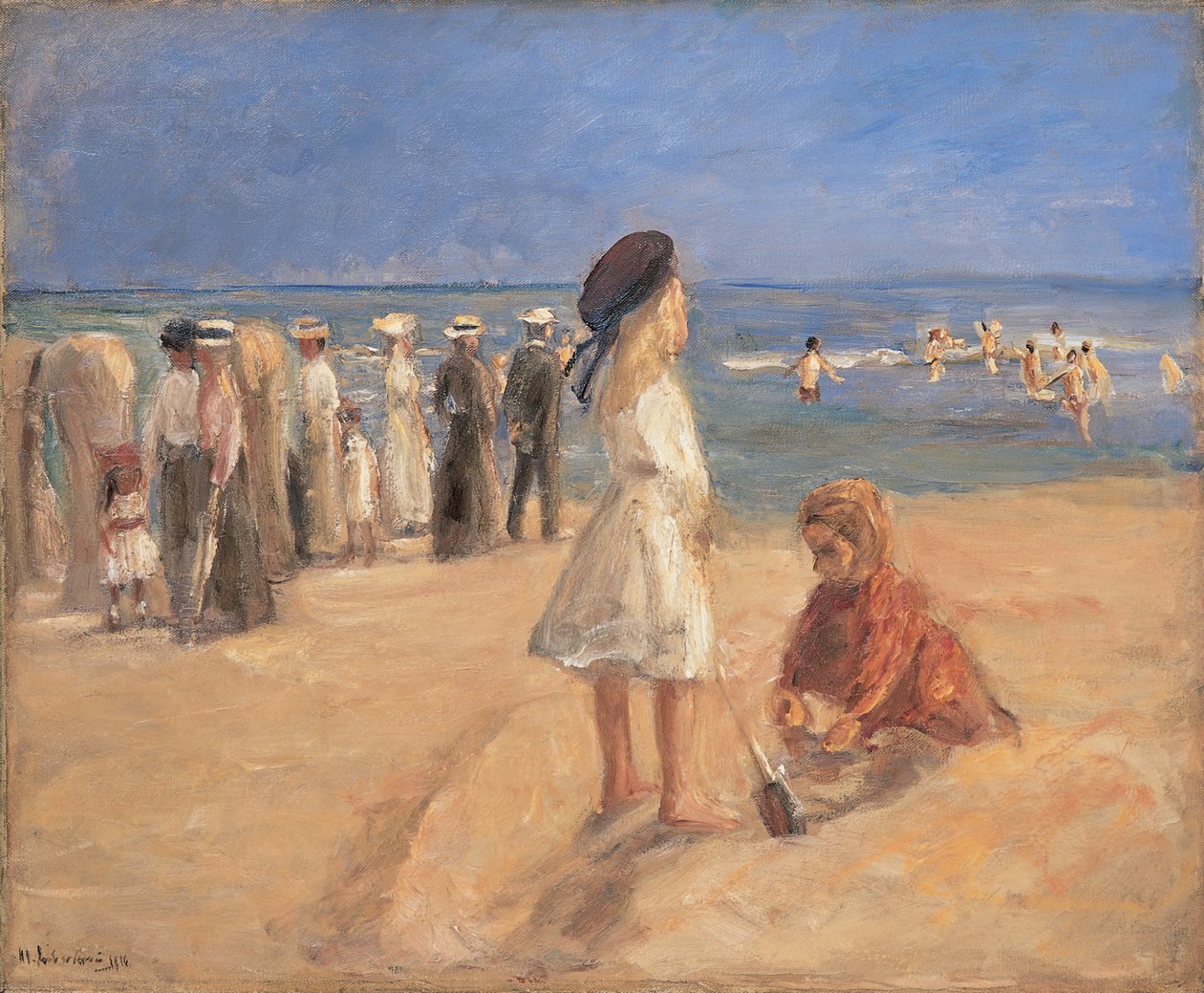 Strandliv, 1916. av Max Liebermann