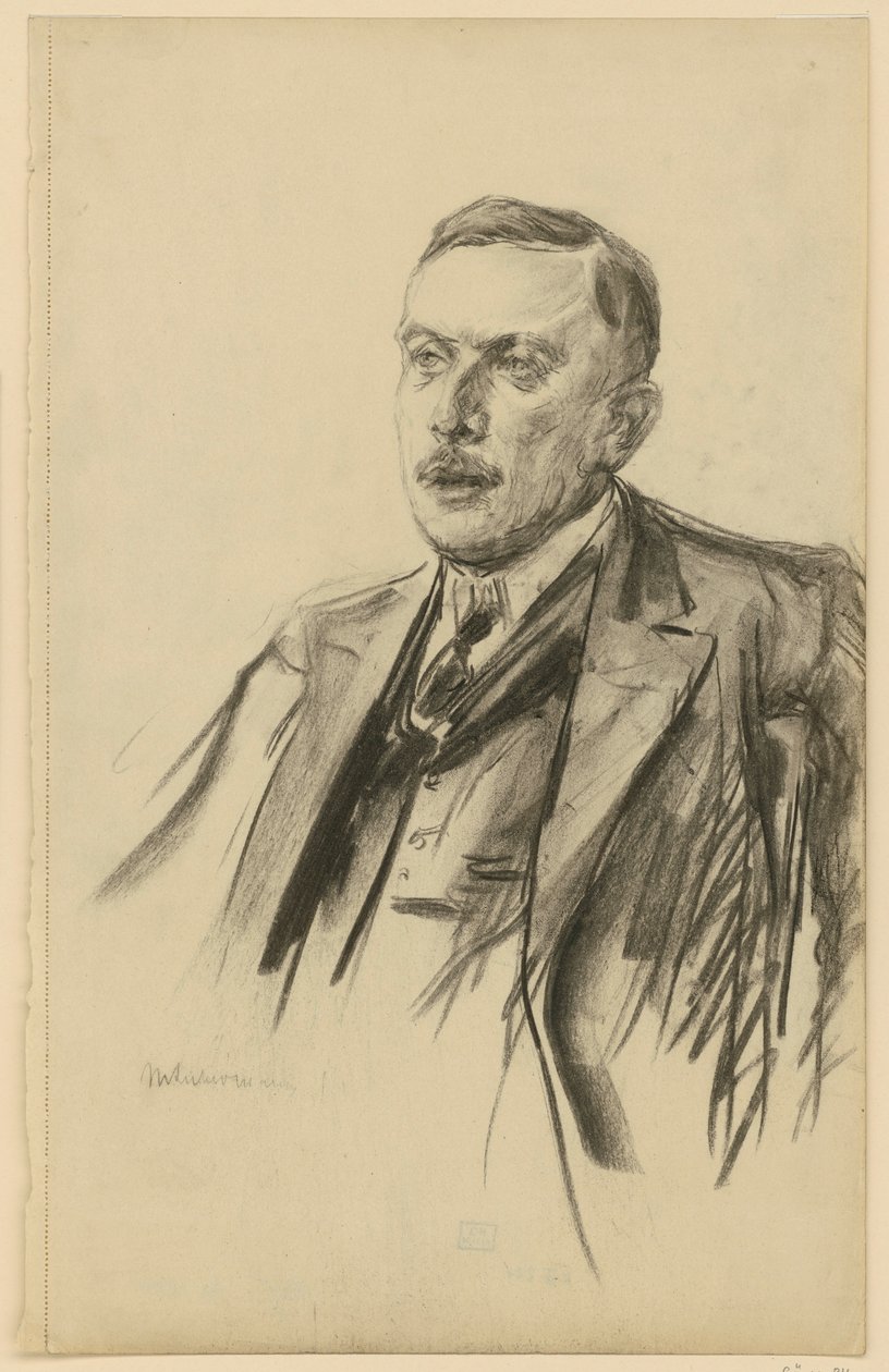 Portrett av statssekretær Richard von Kühlmann av Max Liebermann