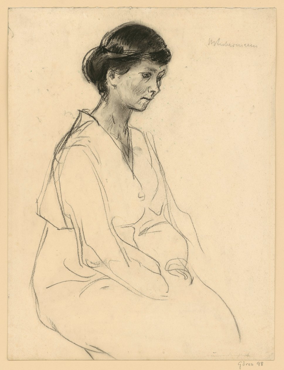 Portrett av en ung kvinne (Kunstnerens datter) av Max Liebermann