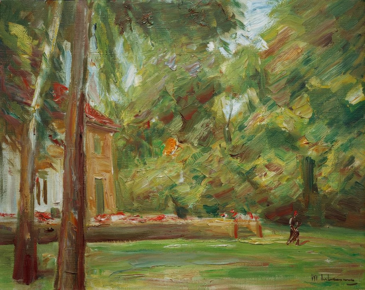 Utsikt fra bjørkealléen mot nordvest av Max Liebermann