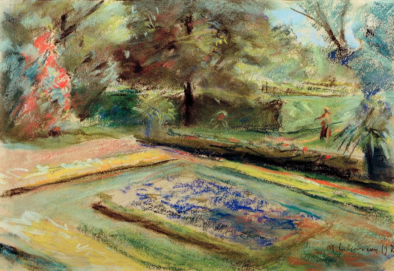 Utsikt over blomsterterrassen mot nordøst av Max Liebermann