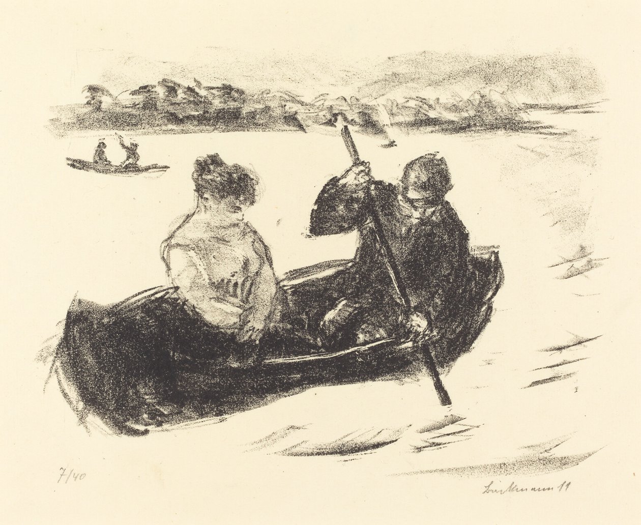 Kanopadling, 1919. av Max Liebermann