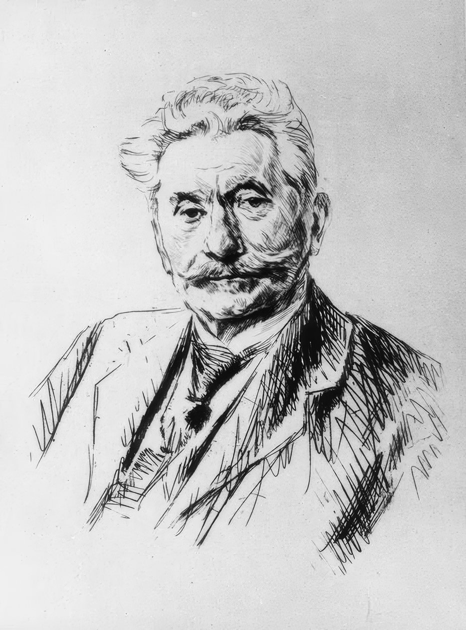 Carl Legien, etsning av Liebermann av Max Liebermann