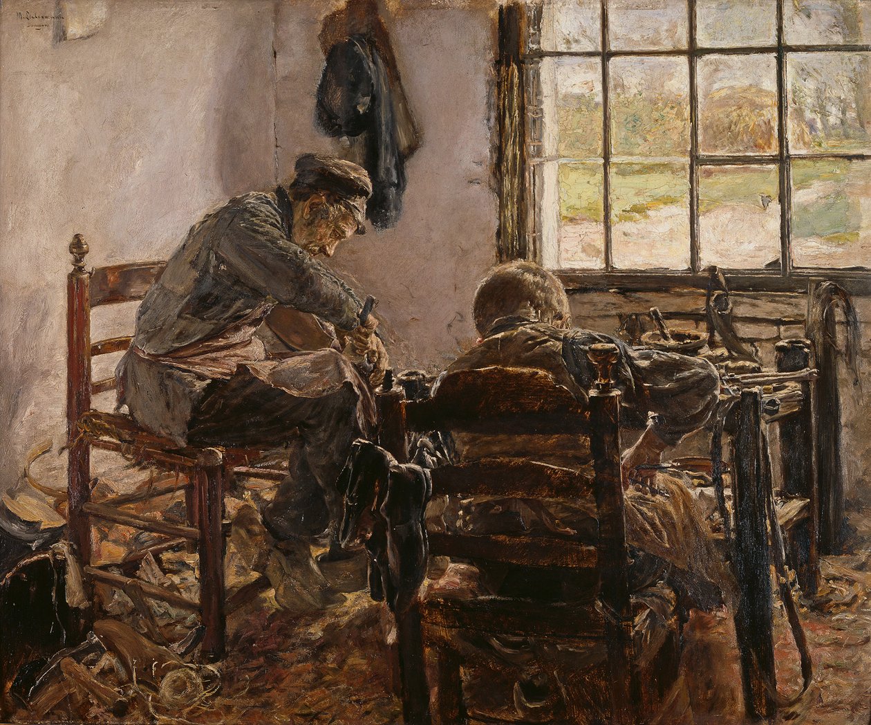 Skomakerverksted av Max Liebermann