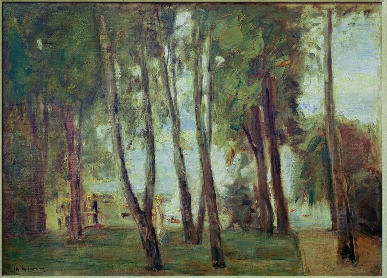 Kunstnerens hage i Berlin-Wannsee, i bakgrunnen av Max Liebermann