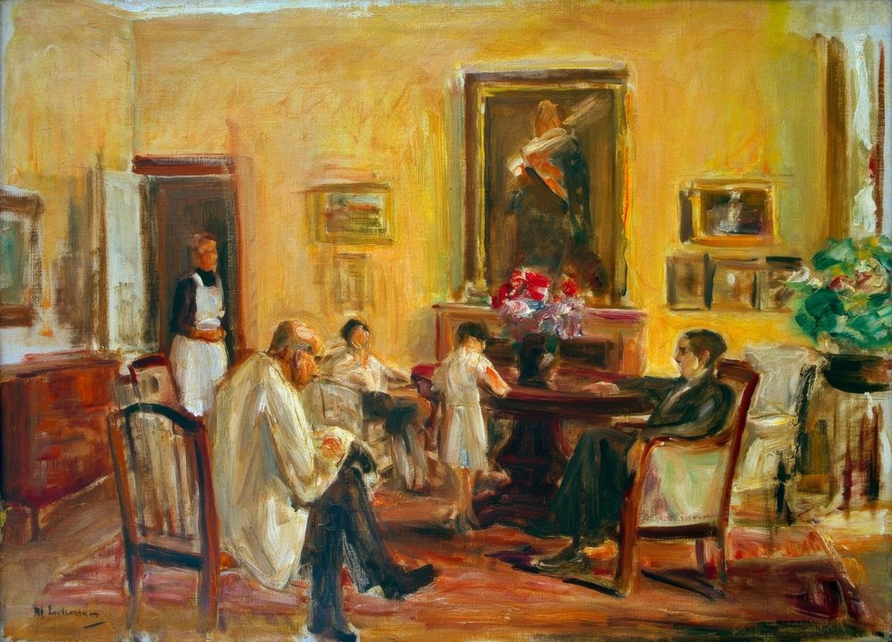 Kunstneren og familien hans i huset hans på Wannsee av Max Liebermann