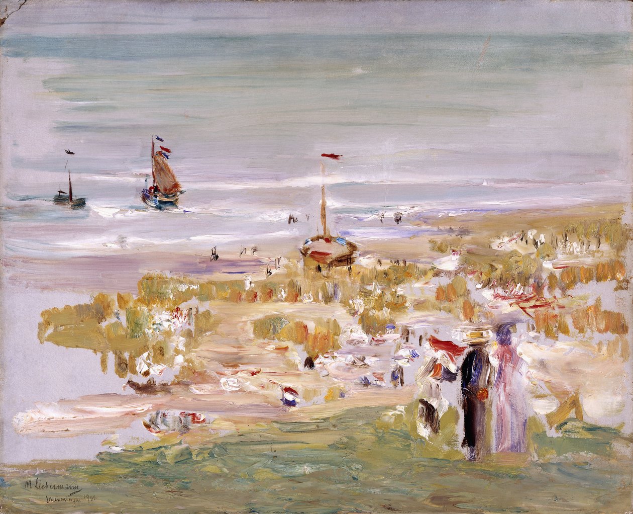 Der Strand, Scheveningen, 1900 av Max Liebermann