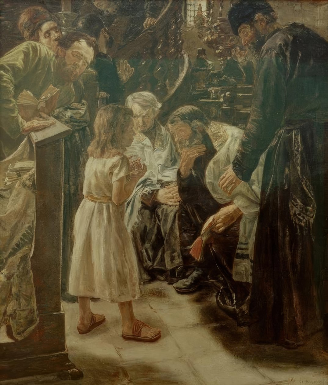 Den tolv år gamle Jesus i templet av Max Liebermann