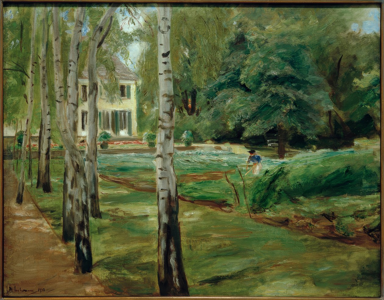 Bjørkeavenyen i Wannsee-hagen mot vest av Max Liebermann