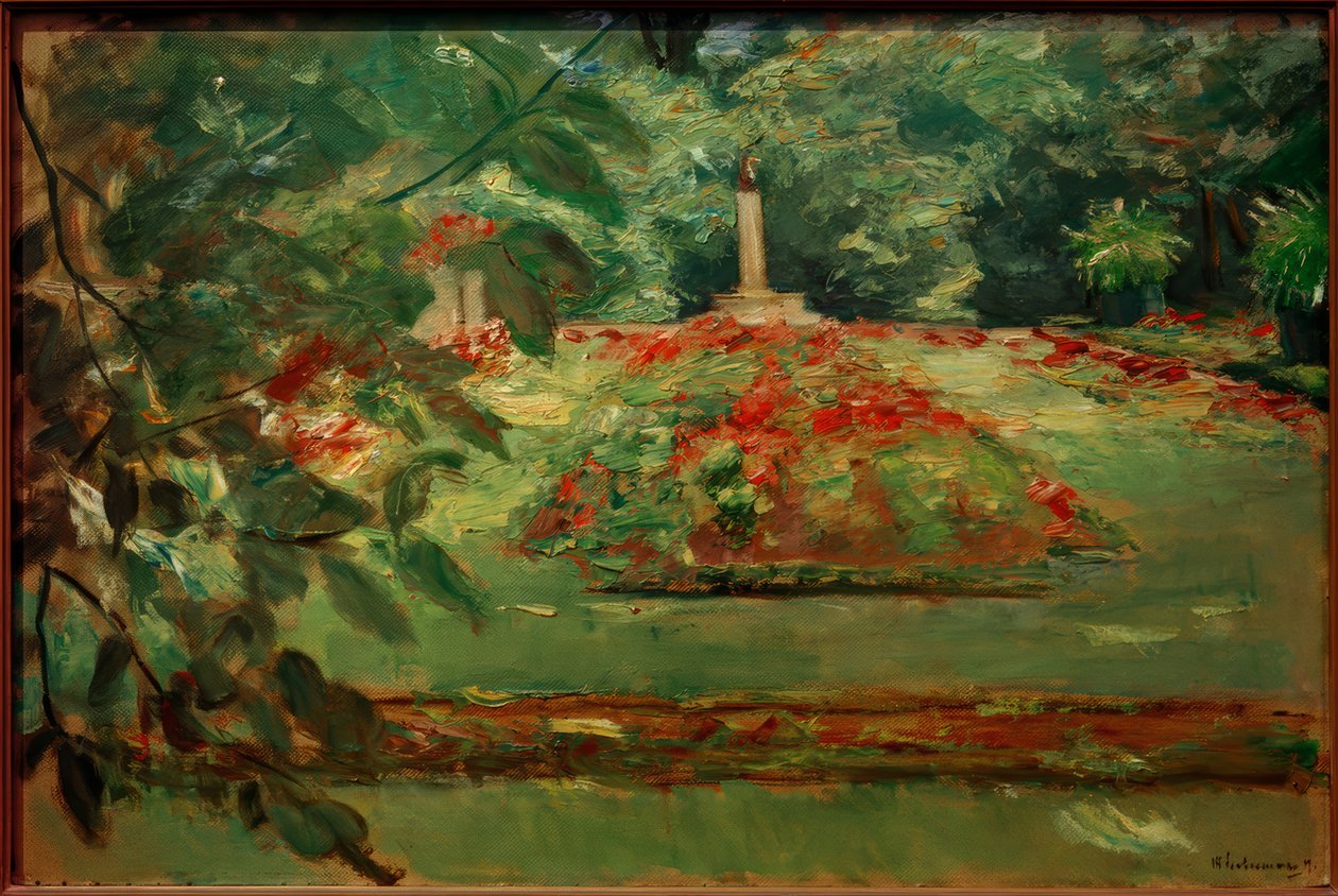 Blomsterterrassen i Wannsee-hagen mot nord av Max Liebermann