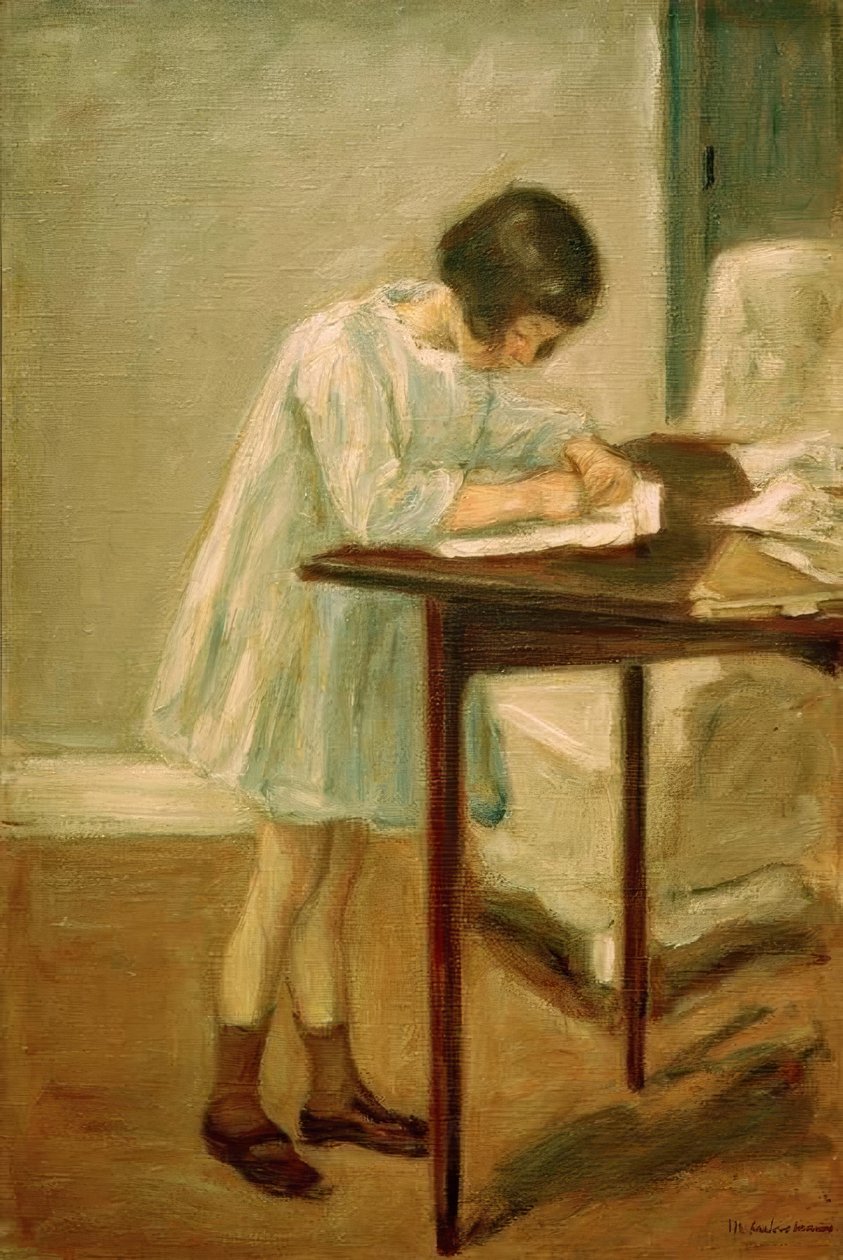 Barnebarnet skriver av Max Liebermann