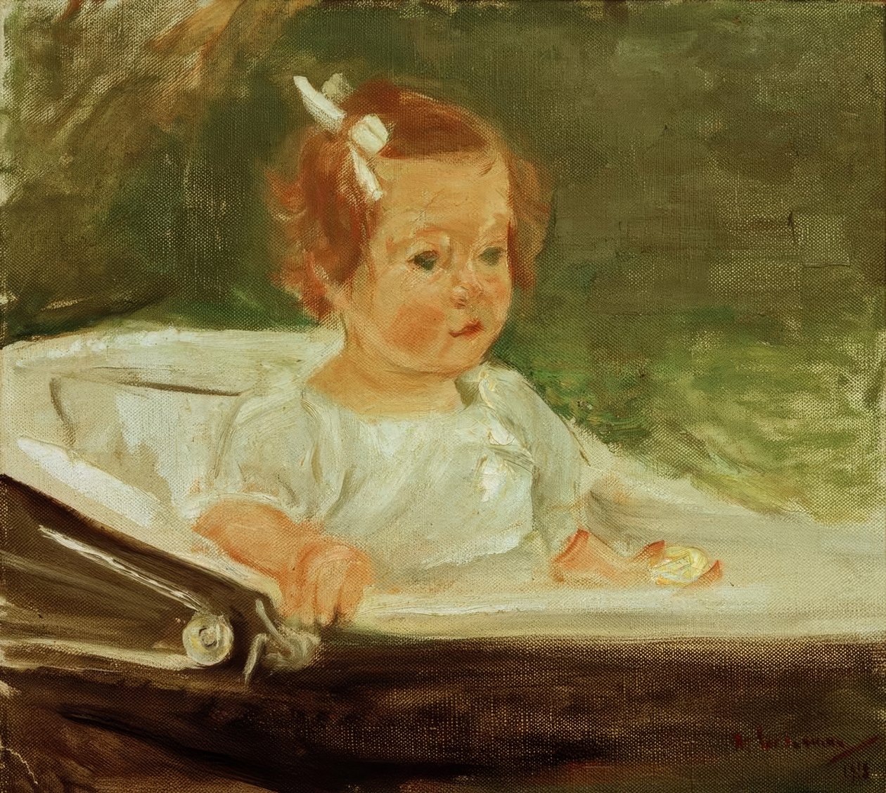 Barnebarnet i barnevognen til høyre av Max Liebermann