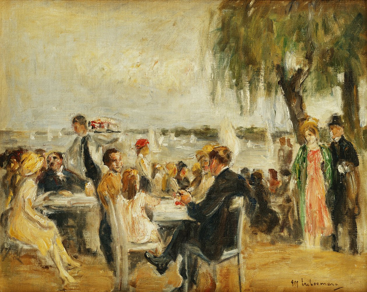 Garden Cafe på Elben, 1902 av Max Liebermann