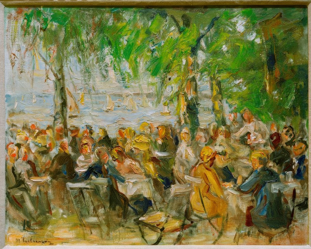 Hagerestaurant på Havel av Max Liebermann