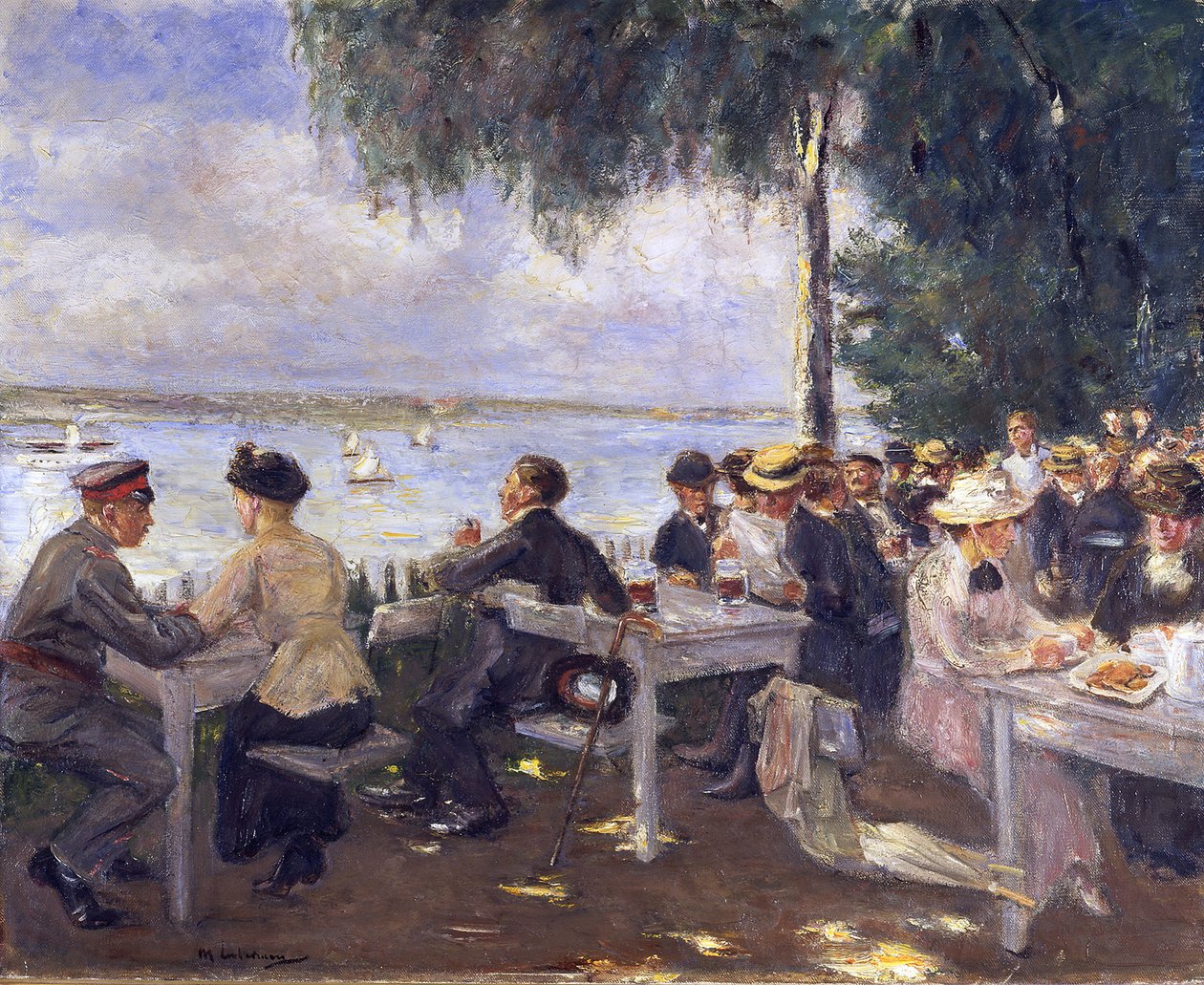 Hagerestaurant ved Havel. Nikolskoe av Max Liebermann
