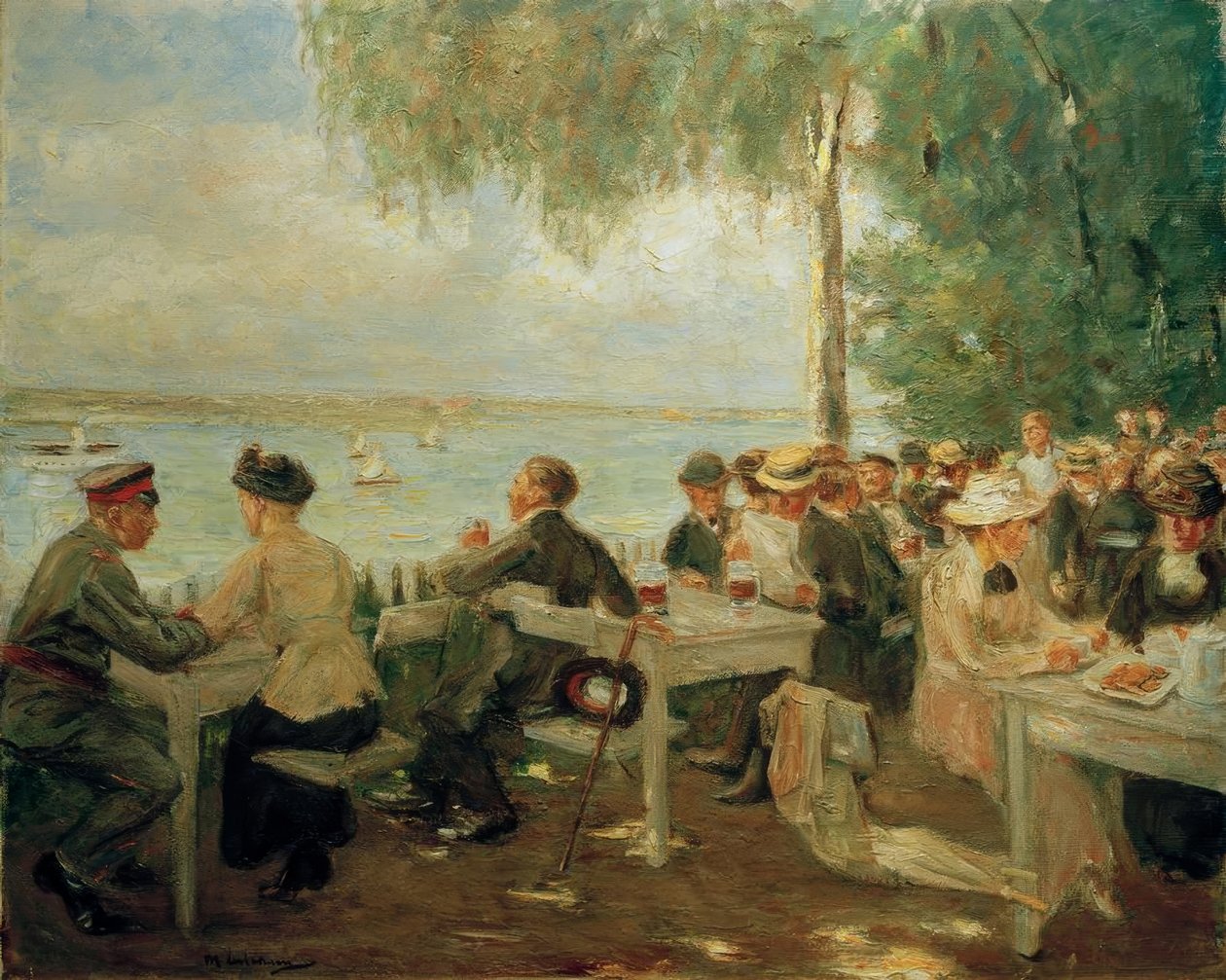 Hagerestaurant på Havel - Nikolskoe av Max Liebermann