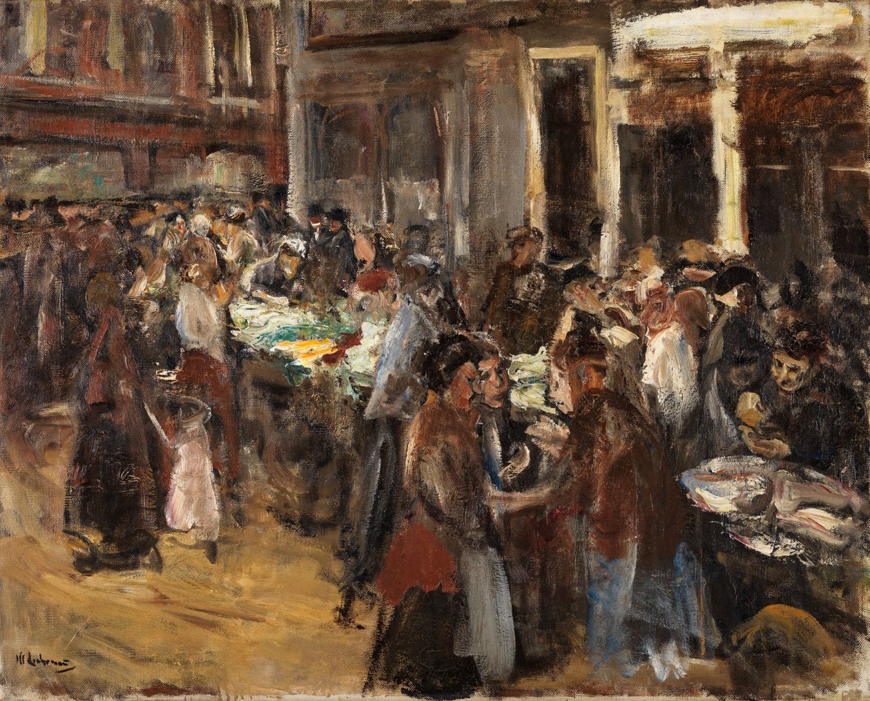 Grønnsaksmarked i Amsterdam av Max Liebermann