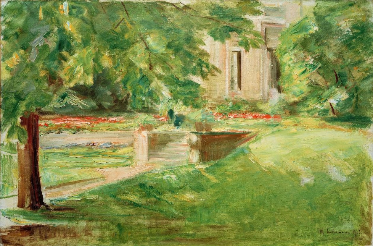 Hus og terrasse mot sørvest av Max Liebermann
