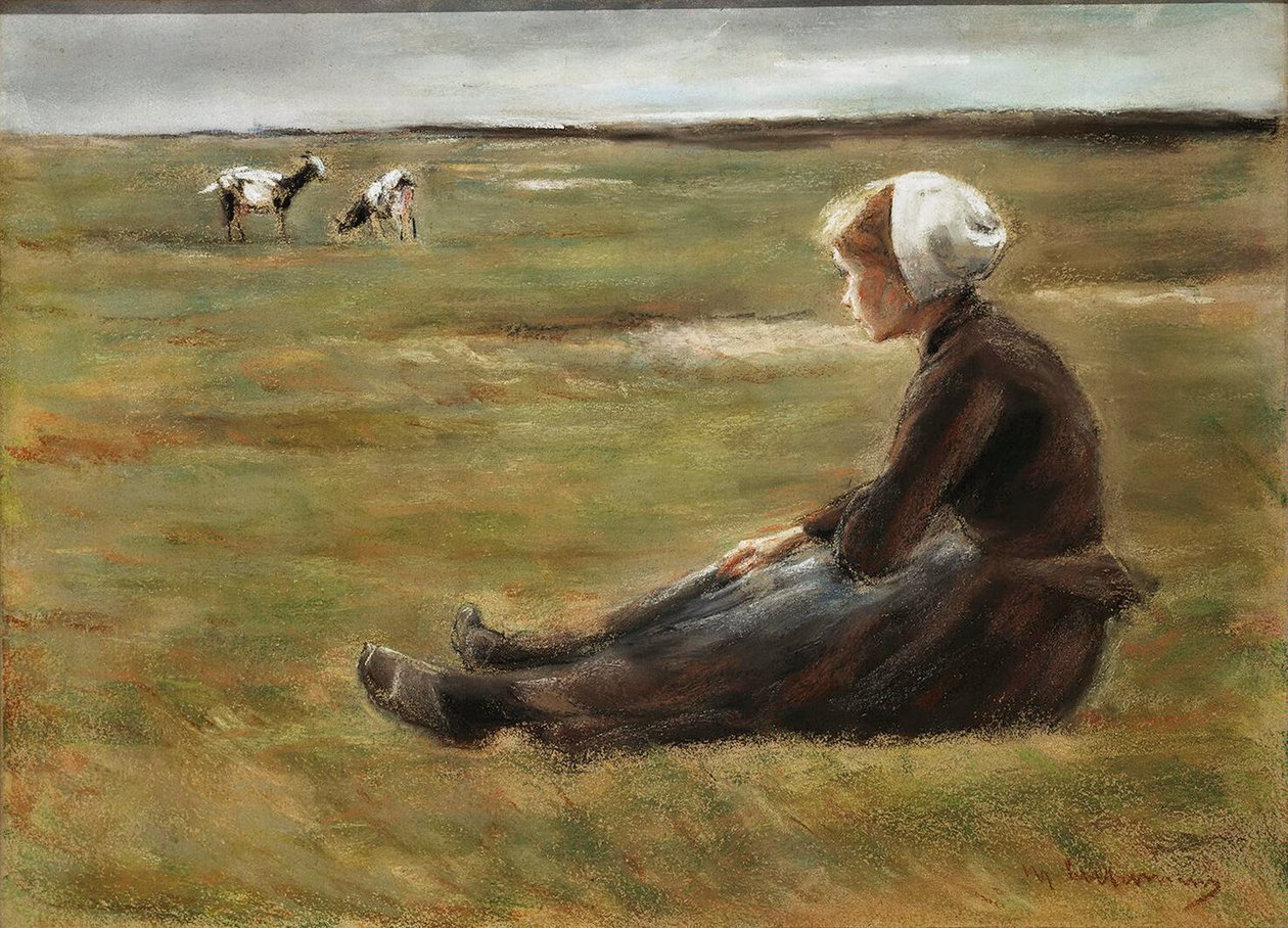 I felten, c1890. av Max Liebermann