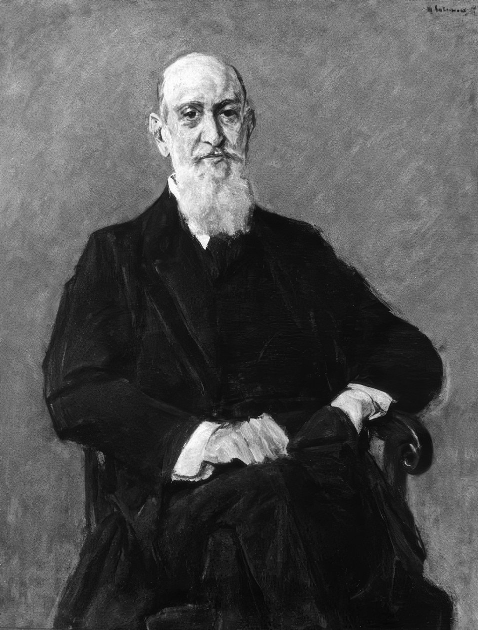 James Israel, portrett, av M.Liebermann av Max Liebermann