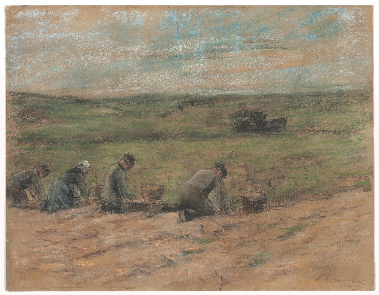 Potetgravere nær Zandvoort, 1894 av Max Liebermann