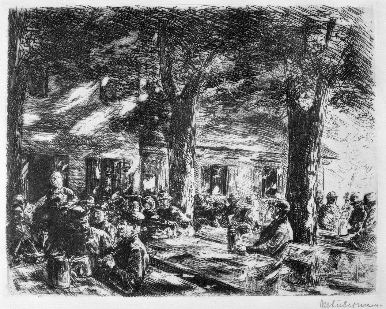 Kjellerhage i Rosenheim av Max Liebermann
