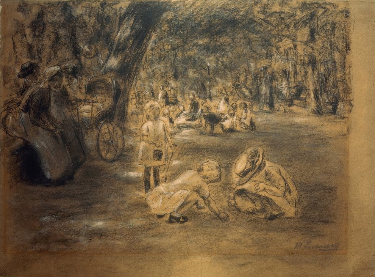 Lekeplass i dyrehagen av Max Liebermann