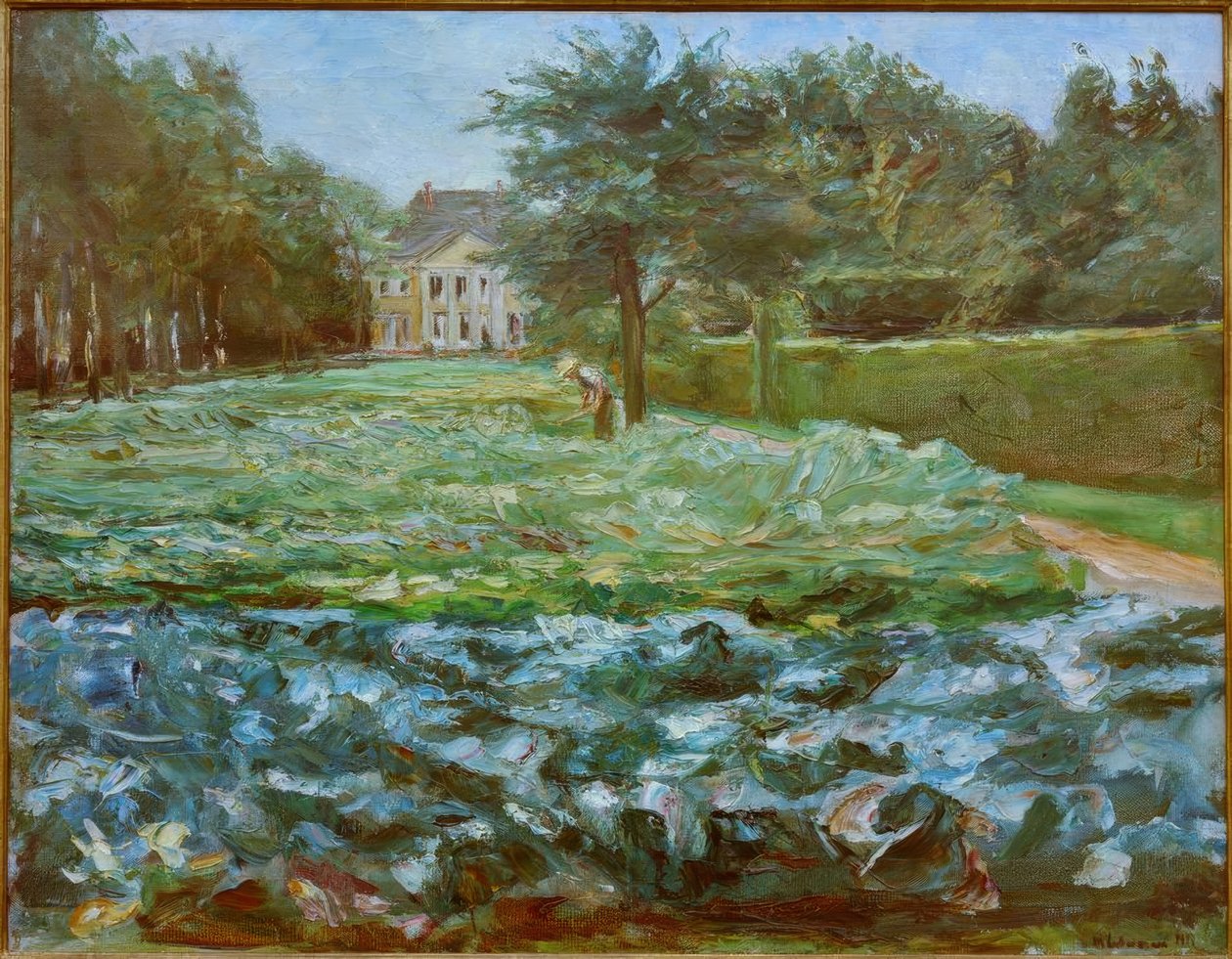 Kålåker i Wannsee-hagen i vest av Max Liebermann