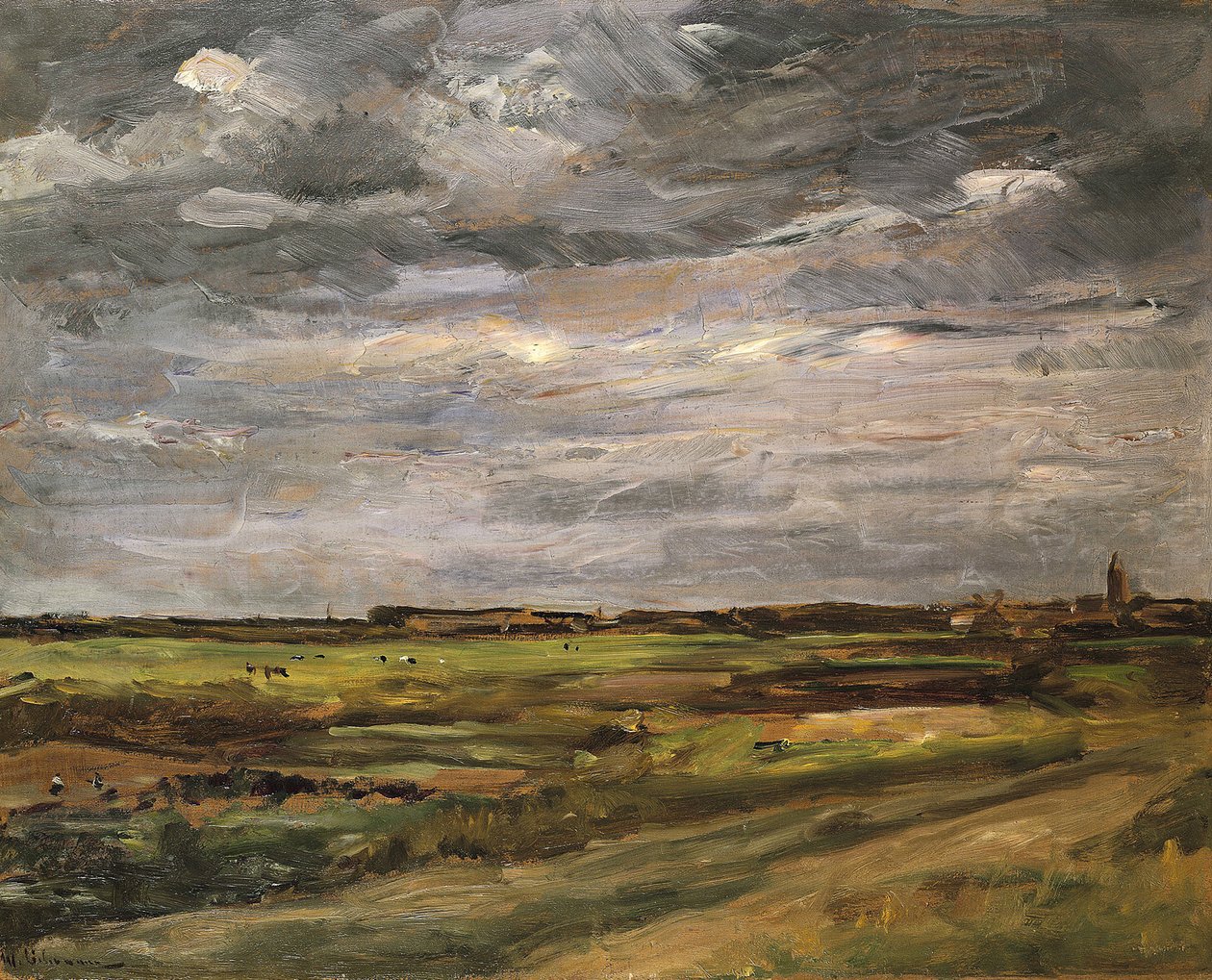 Landskap ved Noordwijk av Max Liebermann