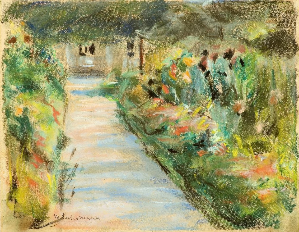 M.Liebermann, Blomstrende hage av Max Liebermann