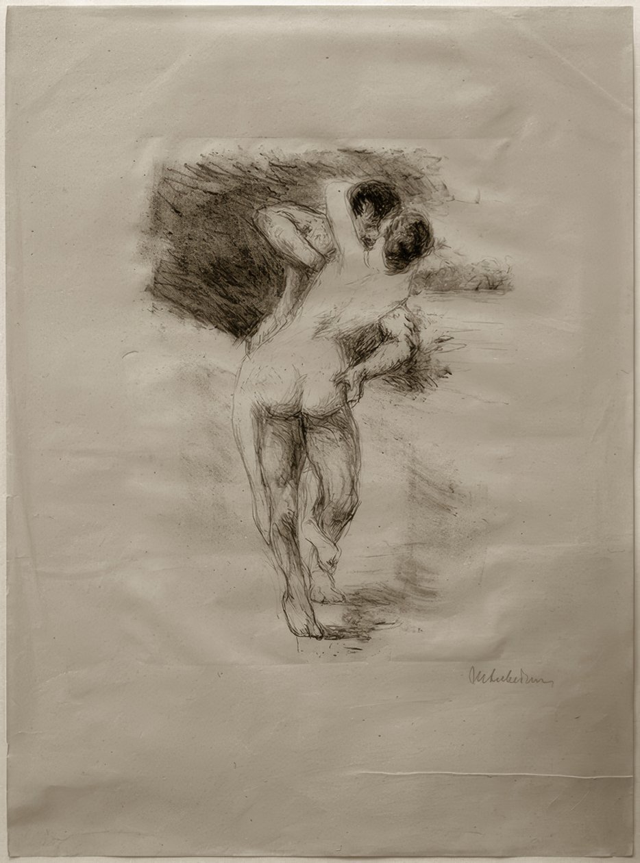 M.Liebermann, kjærlighetsscene av Max Liebermann