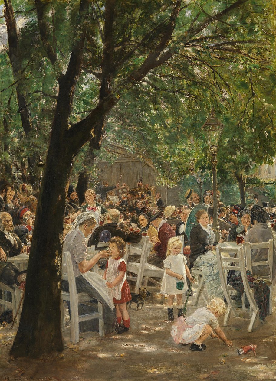 Münchens ølhage av Max Liebermann